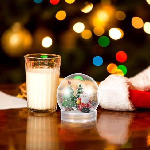 DOITOOL 20 Pcs DIY Snow Globe Water Globe 2.4 Inch (60mm) Clear Plastic with Screw Off Cap, Fillable Empty Snowglobes for Crafts DIY Christmas Decoration Xmas Party in Saudi Arabia