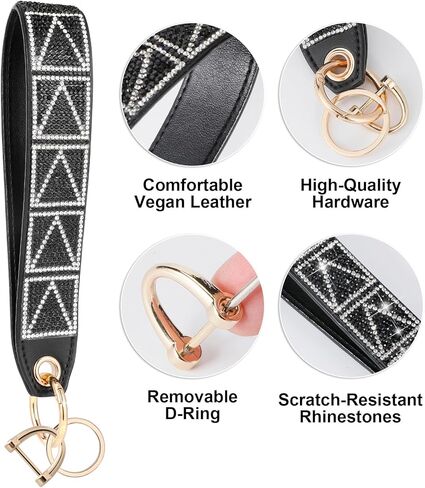Cute Bag Charms Keychain Wristlet: For Car Keys Purse Wallet - Fashion Accessories Women - Commuting Shopping Home Use in Saudi Arabia