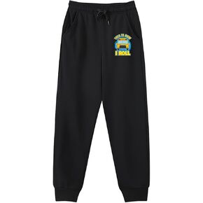 Men's Sweatpants,School Bus Driver How I Row,Joggers Baggy Lounge Sweat Pants with Pockets in Saudi Arabia