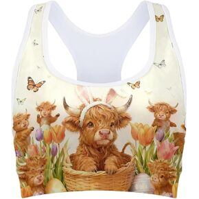 Forchrinse Hawaiian Starfish Ocean Sky Beach Sport Bras for Women Comfortable Medium Support Crop Tank Top in Kuwait