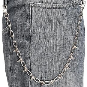 Pants Chains Hip Hop Punk Jeans Wallet Chain Goth Layered Waist Belt Chain Clothing Accessories for Women Men in Kuwait