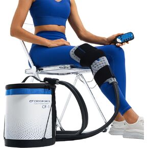 CF-1 Cold Therapy Machine for Knee Surgery Recovery, Quiet Ice Therapy System for Home Bedside Overnight Use with Programmable Timer, Large Capacity Cooling for ACL, TKR, Knee Replacement in Kuwait