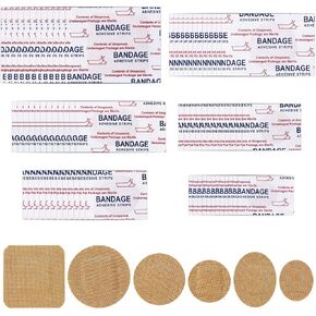 120 قطعة من الضمادات الصغيرة، شرائط لاصقة مرنة غير منسوجة من الأقمشة بما في ذلك الأشكال الدائرية البيضاوية والمربعة للوجه وحماية الجروح الصغيرة المنقطة in Kuwait