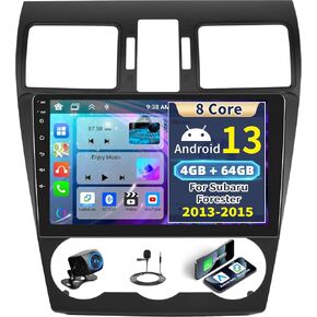UNITOPSCI 2G+64G Android 13 Car Stereo for Subaru Forester WRX Impreza 2013-2015 Apple CarPlay Android Auto Upgrade Radio 9 Inch Touchscreen WiFi GPS Navi Bluetooth FM/RDS HiFi SWC+Backup Camera in Kuwait