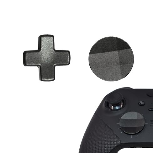 2Pcs Elite 2 D-pads Replacements for Xbox Elite Series 2 Controller, Magnetic D-pads Replacement Parts for Xbox One Elite Series 2/Series 2 Core/Series 1 Controller, Metallic Cross-shaped D-pad(Silver) in Saudi Arabia