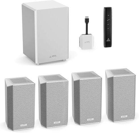 AWOL VISION ThunderBeat 4.2.2 All-Wireless Home Theater Sound System, Surround Sound System with Dual 120W Subwoofers and Upward Firing Speakers, Dolby Atmos DTS Support in Saudi Arabia