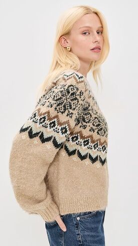Heather Oatmeal Fair Isle Sweater by Z Supply in Saudi Arabia