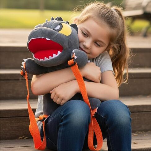 Freddy's Fanatic Dinosaur Kaiju Monster Backpack with Orange Straps in Saudi Arabia