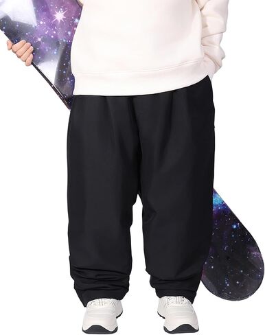 Mens Womens Unisex Snow Baggy Oversize Snowboard Skiing Pants Winter Waterproof Outdoor Elastic Waist Trousers in Saudi Arabia