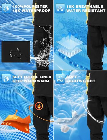 Mens Womens Unisex Snow Baggy Oversize Snowboard Skiing Pants Winter Waterproof Outdoor Elastic Waist Trousers in Saudi Arabia