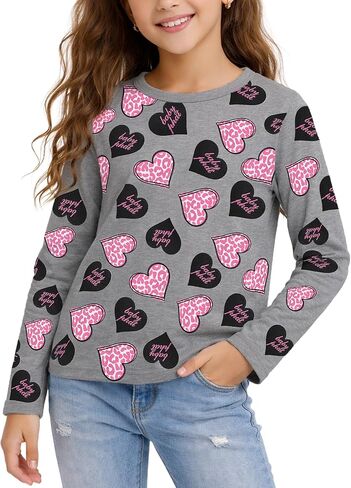 قمصان بأكمام طويلة للفتيات من Baby Phat - قميص بياقة دائرية وأكمام طويلة للطبقات والملابس الكاجوال للفتيات (7-16) in Kuwait