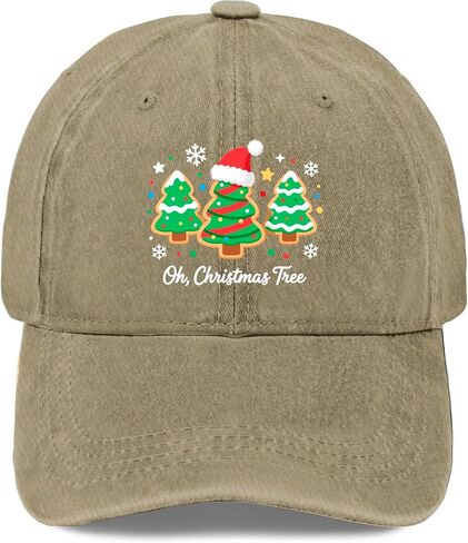 Groovy Oh Christmas Tree Cakes Golf Hat Funny Caps for Mom in Saudi Arabia