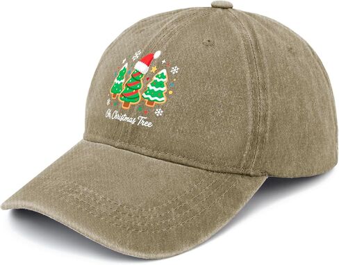 Groovy Oh Christmas Tree Cakes Golf Hat Funny Caps for Mom in Saudi Arabia