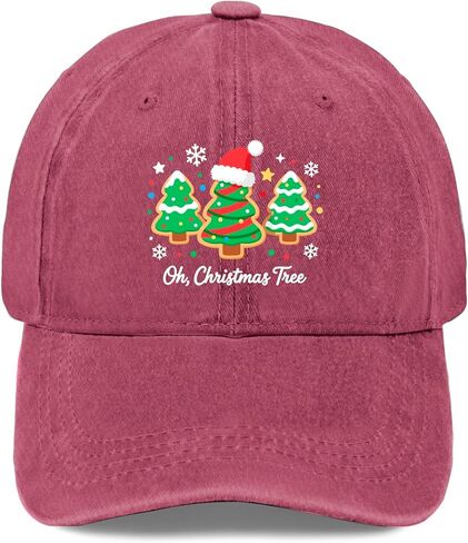 Groovy Oh Christmas Tree Cakes Golf Hat Funny Caps for Mom in Saudi Arabia