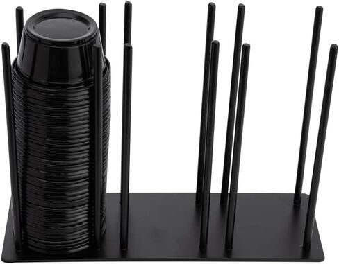 حامل شراب القهوة Restpresso مقاس 14 × 4 × 12 بوصة من Restaurantware، حامل شراب من 4 طبقات - حامل شراب حديدي أسود مدمج بتصميم سلكي لعرض القهوة أو المشروبات الكحولية بالتجزئة in Kuwait