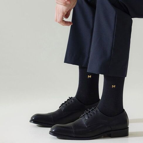 3 Pairs Mid-Calf Men’s Socks Casual four Seasons Business Breathable Sweat Anti-odor Cotton Long Socks Black in Saudi Arabia