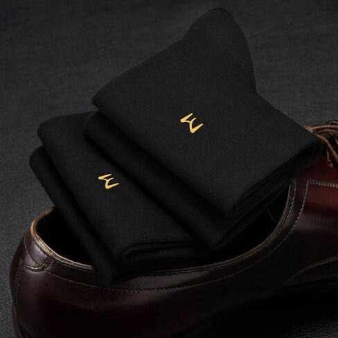 3 Pairs Mid-Calf Men’s Socks Casual four Seasons Business Breathable Sweat Anti-odor Cotton Long Socks Black in Saudi Arabia