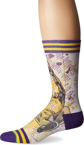 Stance Men's Tf Shaq Crew Sock, Purple, L in Saudi Arabia