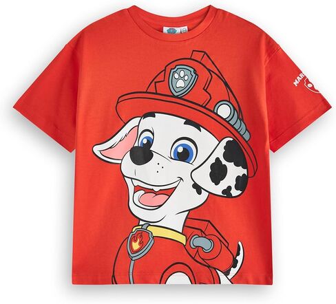 Paw Patrol Boys T-Shirt Set | Kids 3 Pack of Short Sleeved Tees with Big Character Graphic Print | Marshall Rubble Chase in Saudi Arabia