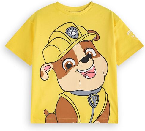 Paw Patrol Boys T-Shirt Set | Kids 3 Pack of Short Sleeved Tees with Big Character Graphic Print | Marshall Rubble Chase in Saudi Arabia