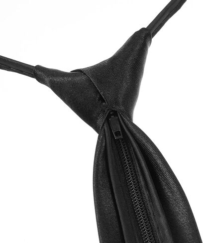 4 Pcs Zipper Ties for Women Adjustable Men's Neckties Pre-Tied Necktie Zip on Tie for Zipper Skinny Necktie Clip on Slim Tie Solid Color Neck Ties Wedding Business Formal in Saudi Arabia