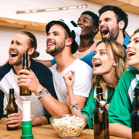 7 قطع من أساور كرة القدم الناعمة من الطين الناعم، أساور رياضية لكرة القدم قابلة للتكديس مجوهرات للرجال والنساء اللاعبين ومشجعي حفلات كرة القدم هدايا إكسسوارات المجوهرات in Kuwait