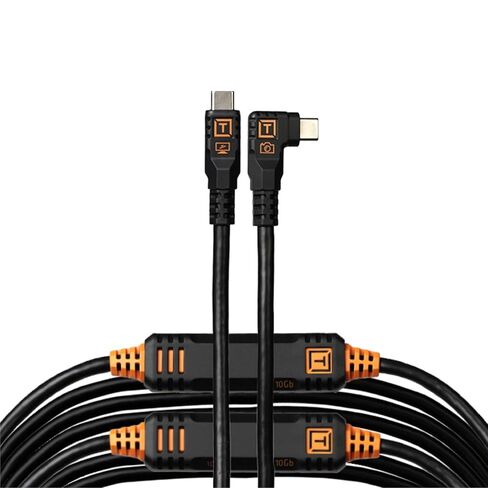 أدوات Tether Tetherpro Optima 10g USB نقل البيانات الحصري ، 15 '(4.6m) مباشرة إلى كابل الزاوية اليمنى - البرتقالي in Saudi Arabia