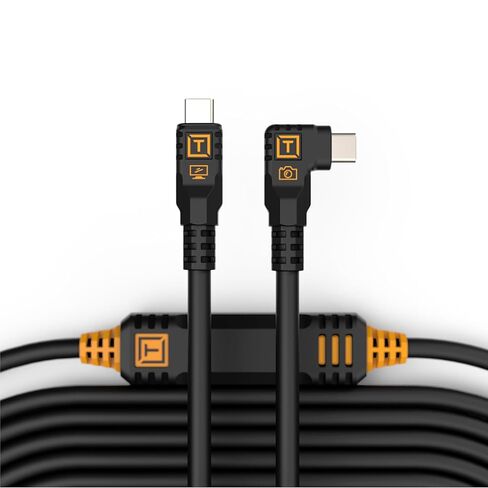 أدوات Tether Tetherpro Optima 10g USB نقل البيانات الحصري ، 15 '(4.6m) مباشرة إلى كابل الزاوية اليمنى - البرتقالي in Saudi Arabia