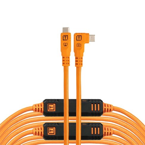 أدوات Tether Tetherpro Optima 10g USB نقل البيانات الحصري ، 15 '(4.6m) مباشرة إلى كابل الزاوية اليمنى - البرتقالي in Saudi Arabia