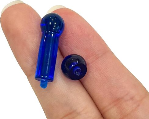 حلقة PA 2G خارجية ملولبة للأشعة فوق البنفسجية من الأكريليك المستقيم الحديد على شكل وحش المسمار الدائري للثقب مقاس 5/8 بوصة in Kuwait