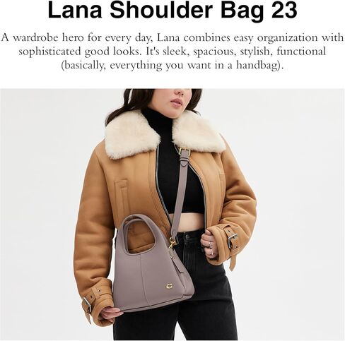 COACH Polished Pebble Leather Lana Shoulder Bag 23 in Saudi Arabia
