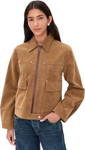 Free People Womens We the Free Blair Vegan Suede Jacket in Saudi Arabia