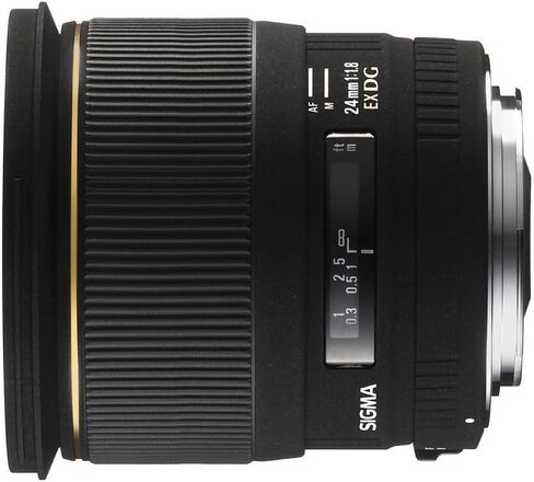 Sigma 24mm f/1.8 EX DG Aspherical Macro Large Aperture Wide Angle Lens for Nikon SLR Cameras in Kuwait