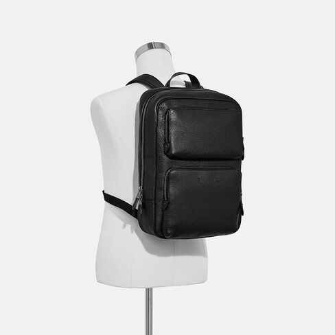 COACH Men's Signature Gotham Backpack, Charcoal/Black, Standard in Saudi Arabia