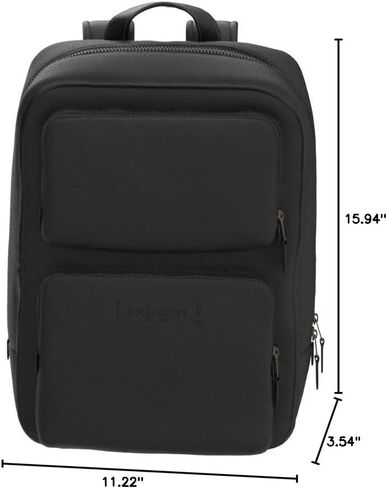 COACH Men's Signature Gotham Backpack, Charcoal/Black, Standard in Saudi Arabia