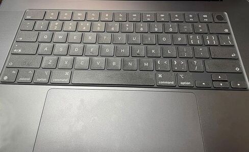 ملصق لوحة مفاتيح كمبيوتر محمول رمادي شفاف لـ MacBook ، متوافق مع 13-16 بوصة Macbook Air/Pro in Kuwait