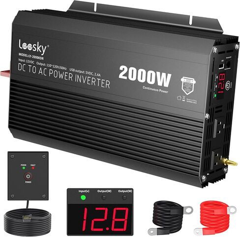 300 واط محول لعاكس الطاقة النقي 300 واط إلى 110 فولت AC محول الطاقة مع 30W PD USB-C & QC3.0 in Kuwait