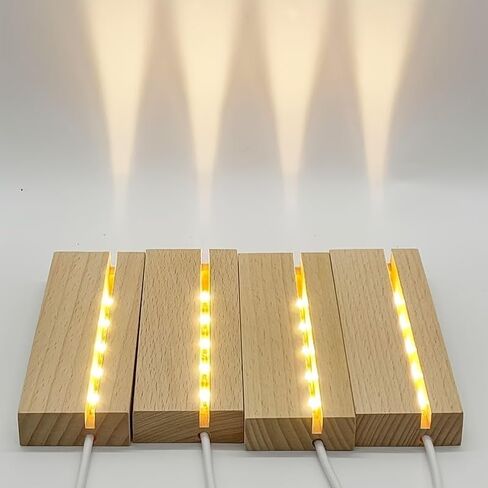 قاعدة كريستال LED مضاءة لفن الزجاج، قاعدة زجاجية مثمنة، حامل مصباح متغير الألوان، حامل عرض الألوان مع لوحة عرض مضاءة طاقة تيار متردد لفن الزجاج ثلاثي الأبعاد، والمجوهرات، والتماثيل in Kuwait