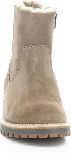 Bos. & Co. Suede/Fantara Faux Fur Side Zip Boots - Calib in Saudi Arabia