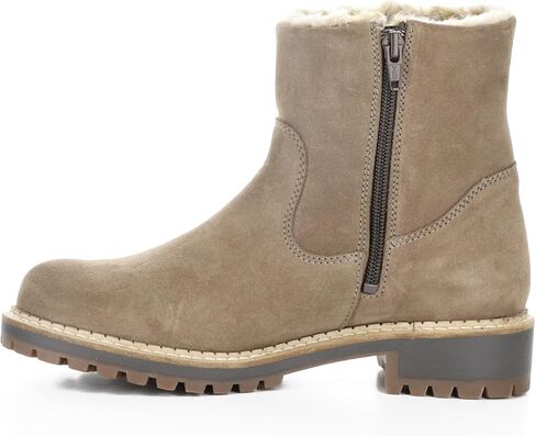 Bos. & Co. Suede/Fantara Faux Fur Side Zip Boots - Calib in Saudi Arabia