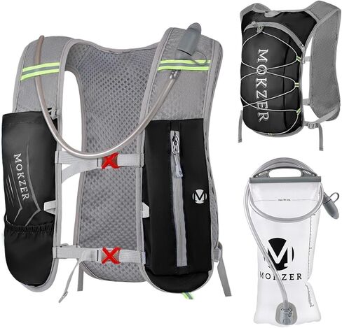 Running Hydration Vest with a 2L Water Bladder, Hydration Pack Lightweight Water Backpack for Running Hiking Cycling Marathon Trail Weekend Bags for Men Women in Kuwait