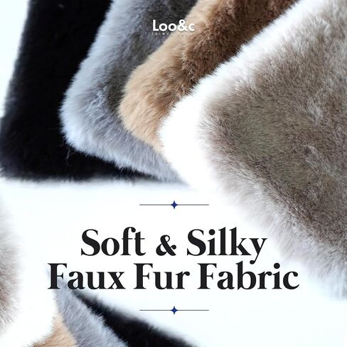 Magnet Faux Fur Tippet Women's Scarf, Thick Neck Wrap, Cold Protection, Warm Collar Winter Snood in Saudi Arabia