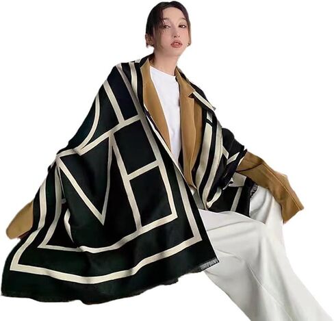 Scarf Chic Fashionable Women's Wrap Warm Winter Accessory Elegant Decorative Neckwear for Work Travel Party Christmas New Year Valentine's Day Gift for Her Women Friends Colleagues in Saudi Arabia