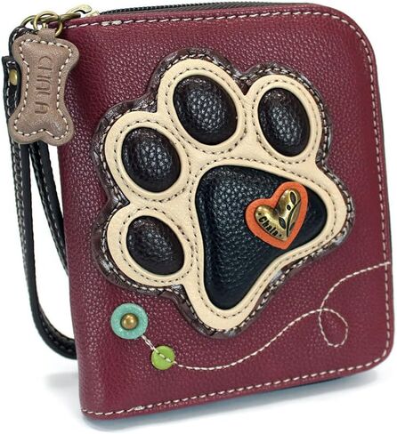 Chala Group Chala Handbags Convertible Mini Backpack Purse and Double Fold Wallet Bundle, Multi-Color (Bundgury Backpack and Paw Print Wallet Set) in Saudi Arabia