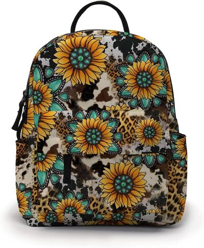 Mini Backpack for Women - Cute Small Backpack Purse with Multi Pockets, Water-Resistant 3D Printed Graphic-51 in Saudi Arabia