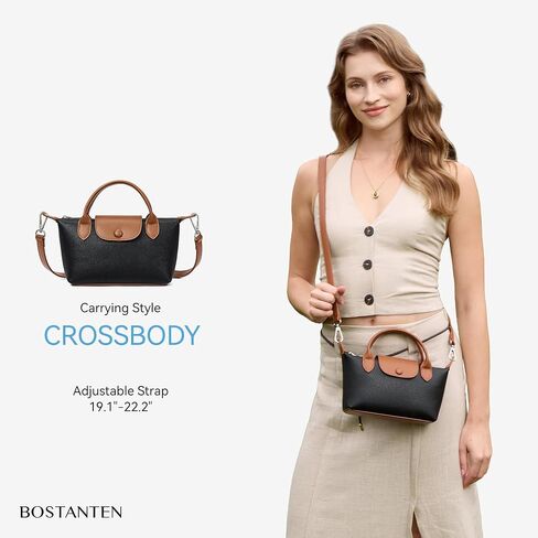 BOSTANTEN Mini Tote for Women Crossbody Bag with Adjustable Strap Top Handle Summer Purse for Everyday Use in Kuwait