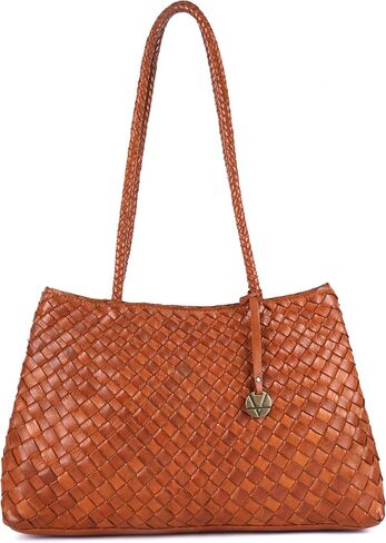 Handwoven Leather Tote Bag | Spacious & Lightweight Artisan | Handmade Woven Design | Perfect for Daily Use in Saudi Arabia