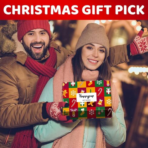 HAPPYPOP Christmas Socks for Adults - Gingerbread Santa Xmas Gifts with Greeting Card in Saudi Arabia