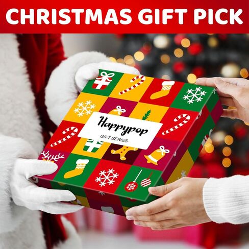 HAPPYPOP Christmas Socks for Adults - Gingerbread Santa Xmas Gifts with Greeting Card in Saudi Arabia