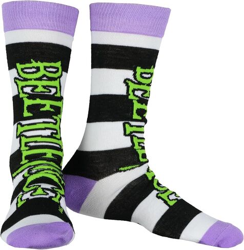 Beetlejuice Socks Adult Assorted Character Designs 5-Pair Adult Crew Socks (Fits Shoe Size 6-12) in Saudi Arabia